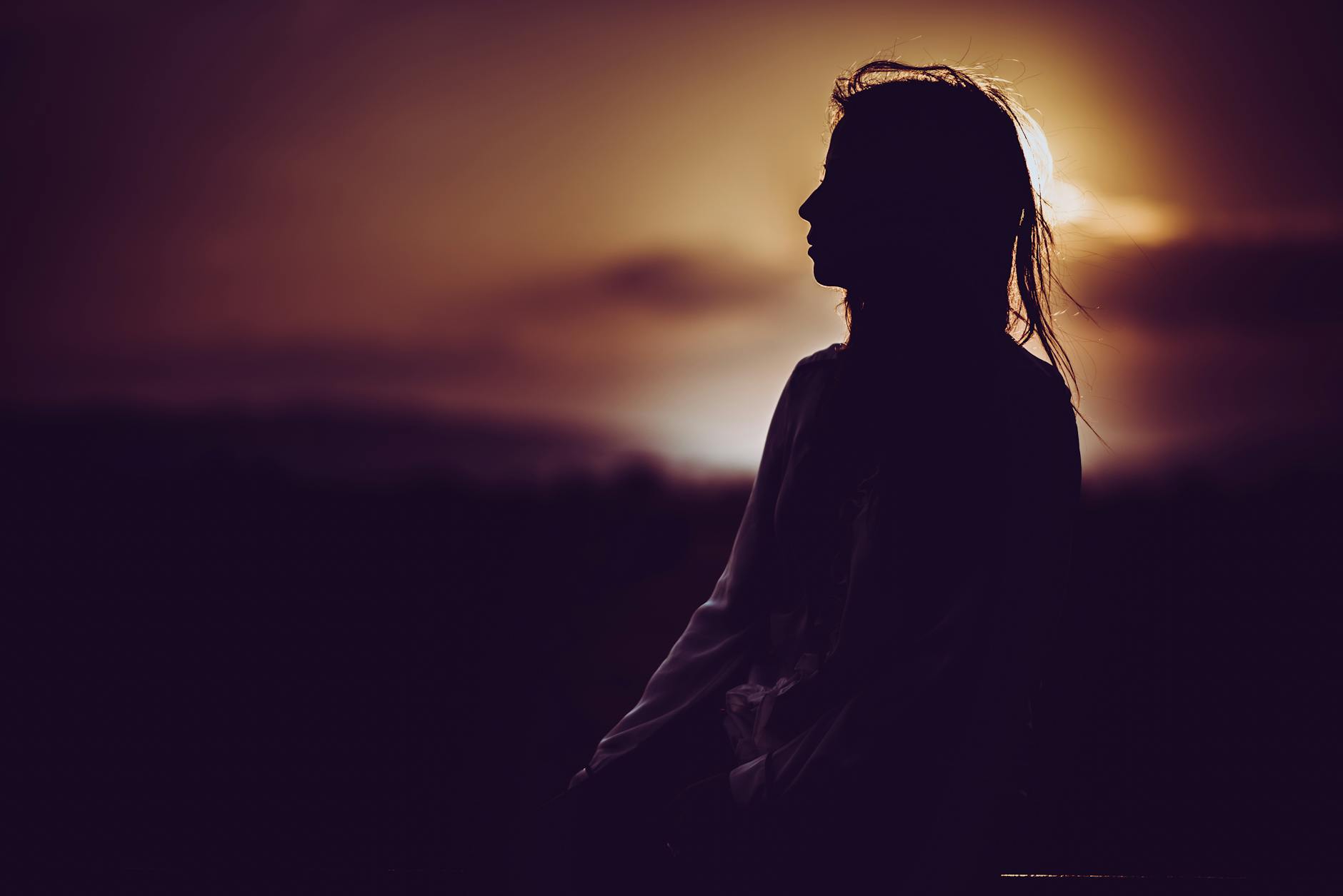 silhouette of person